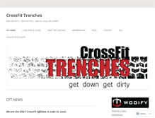 Tablet Screenshot of crossfittrenches.com